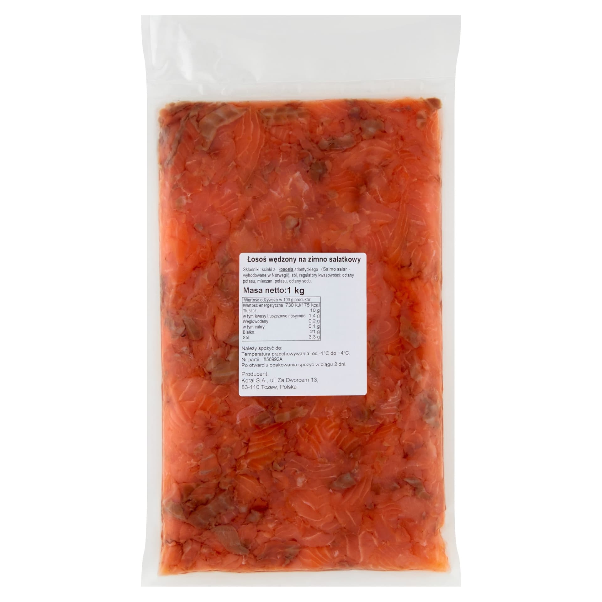 TGE Łosoś sałatkowy wędzony na zimno 1 kg