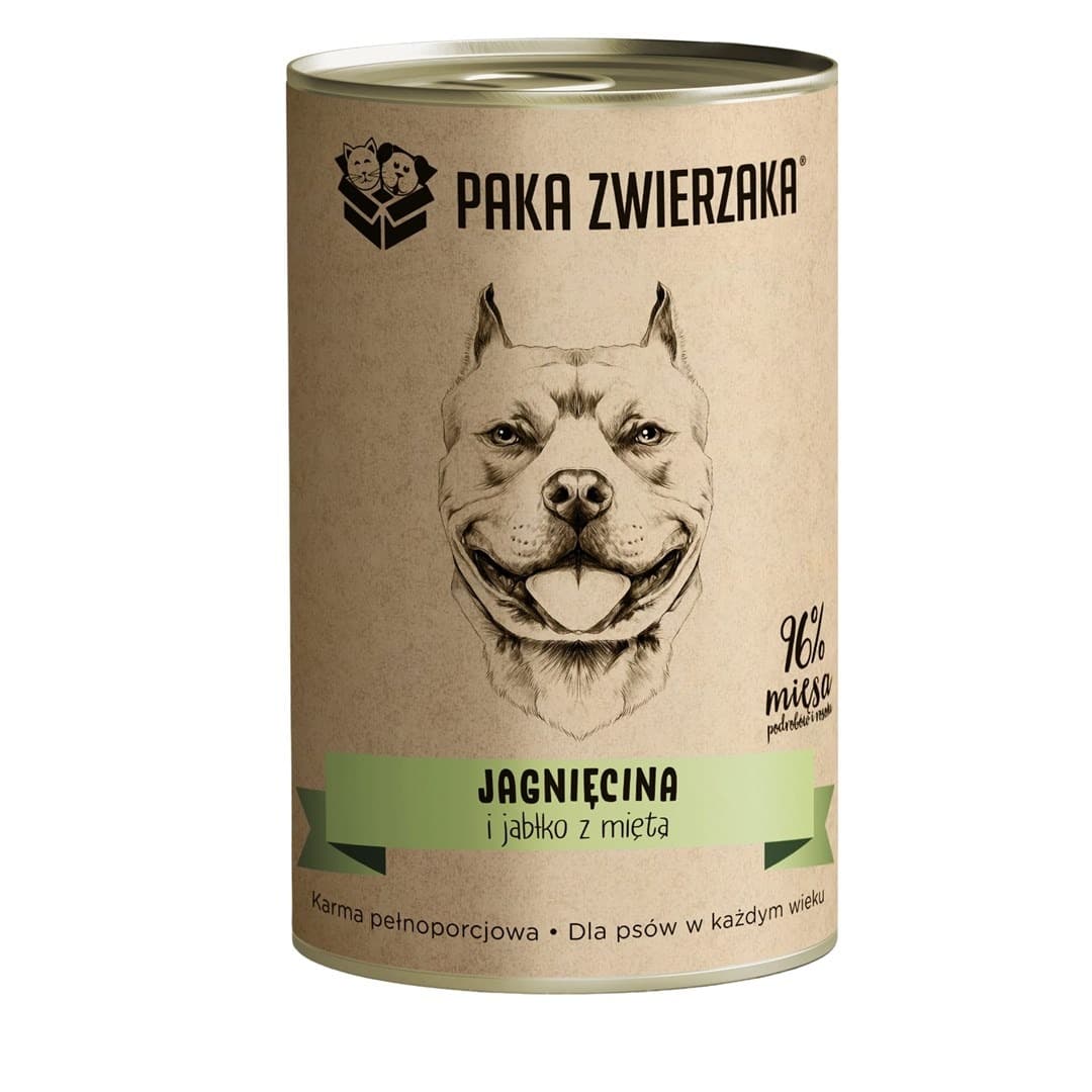 Paka Zwierzaka Jagnięcina, jabłko i mięta dla psa 400g