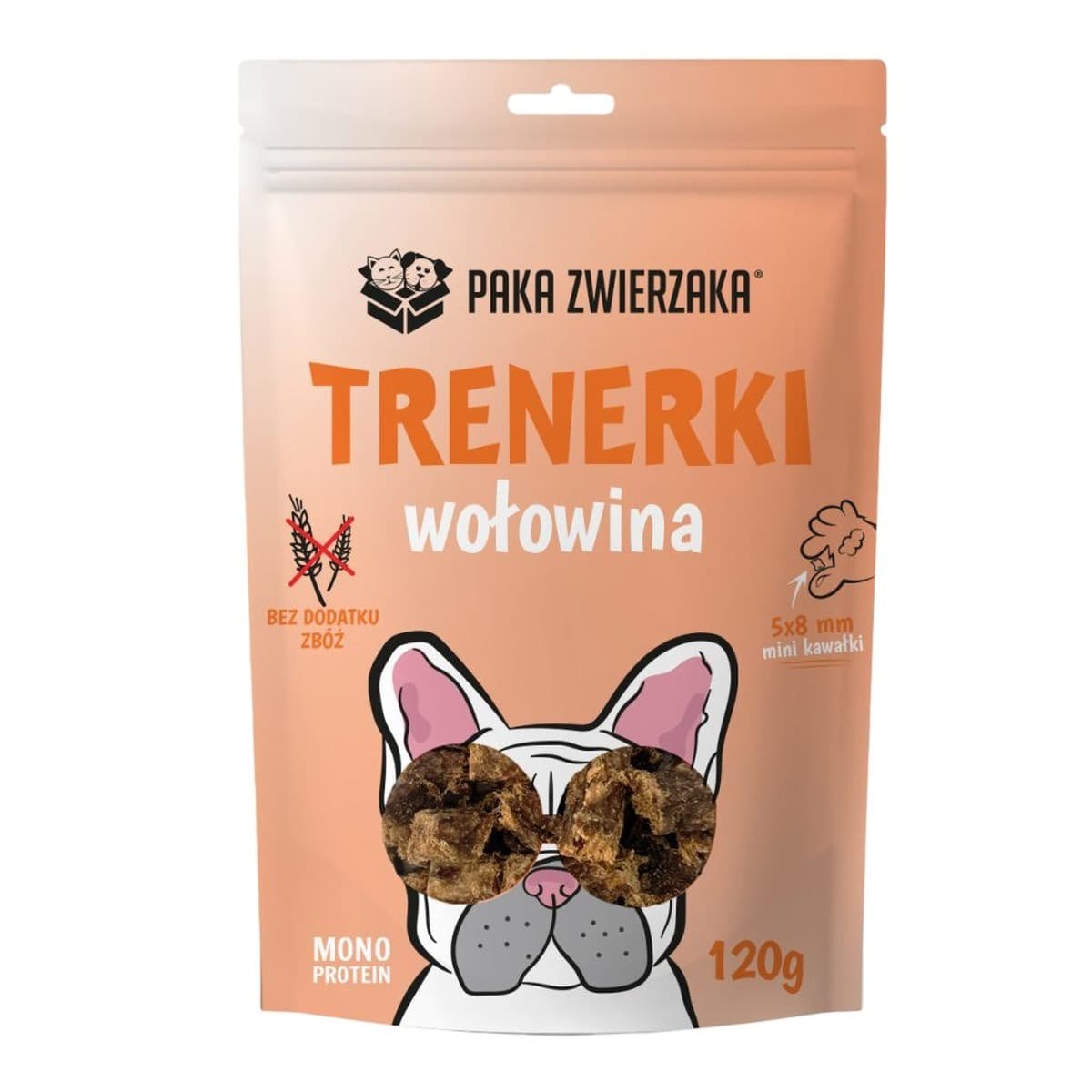 Paka Zwierzaka przysmaki treningowe dla psa z wołowiną 120g