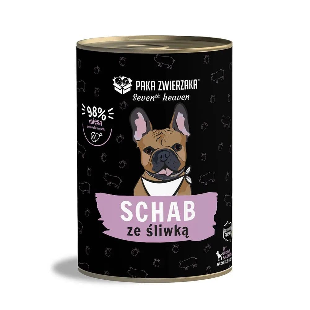 Paka Zwierzaka Schab ze śliwką dla psa 400g