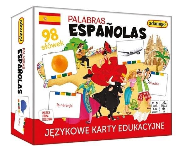 Palabras Espanolas językowe karty edukacyjne