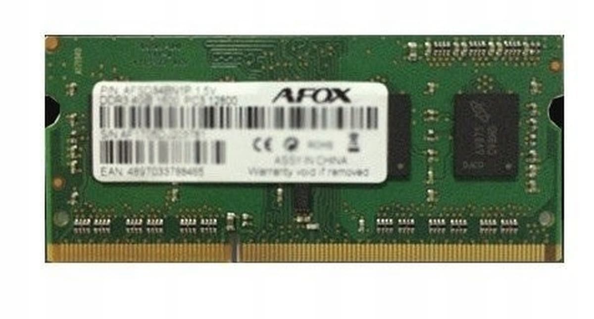 Pamięć RAM DDR3 SO-DIMM 8 GB 1866 MHz do laptopa AFOX