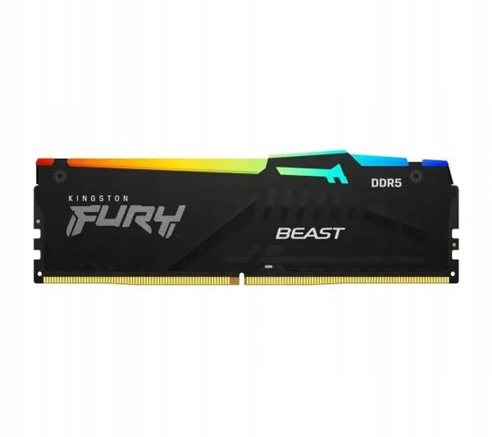 Pamięć RAM Kingston 16GB 5200MHz DDR5 DIMM FURY Beast RGB
