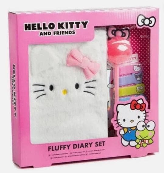 Pamiętnik Hello Kitty pluszowy 251x259 mm z akcesoriami