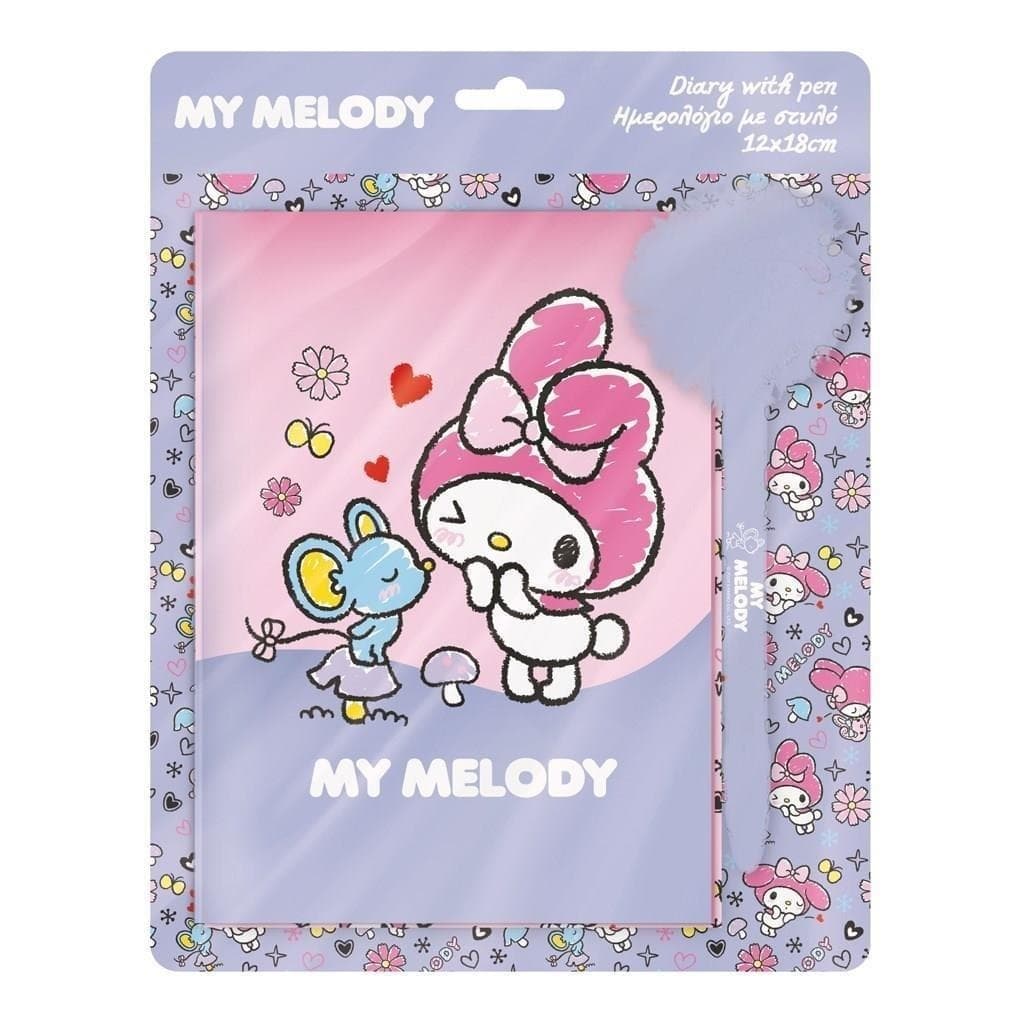 Pamiętnik My Melody z Długopisem i Pomponem