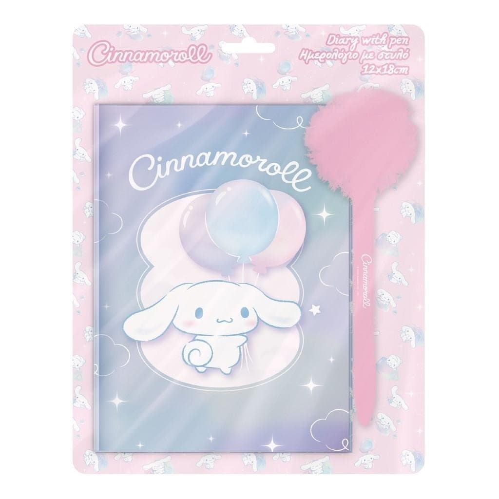 Pamiętnik z długopisem i pomponem Cinnamoroll