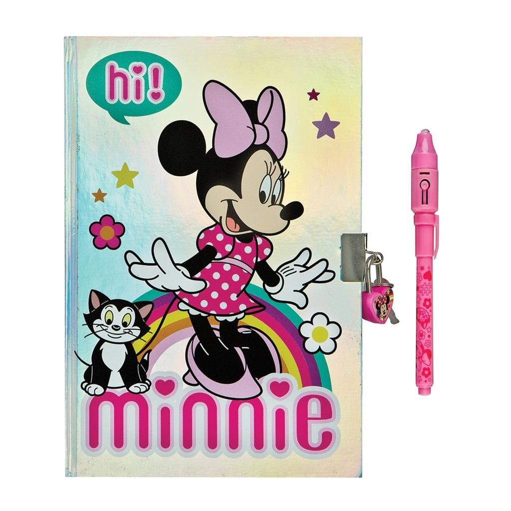 Pamiętnik A2 Undercover Myszka Minnie zamykany na kłódkę i sekretny pisak