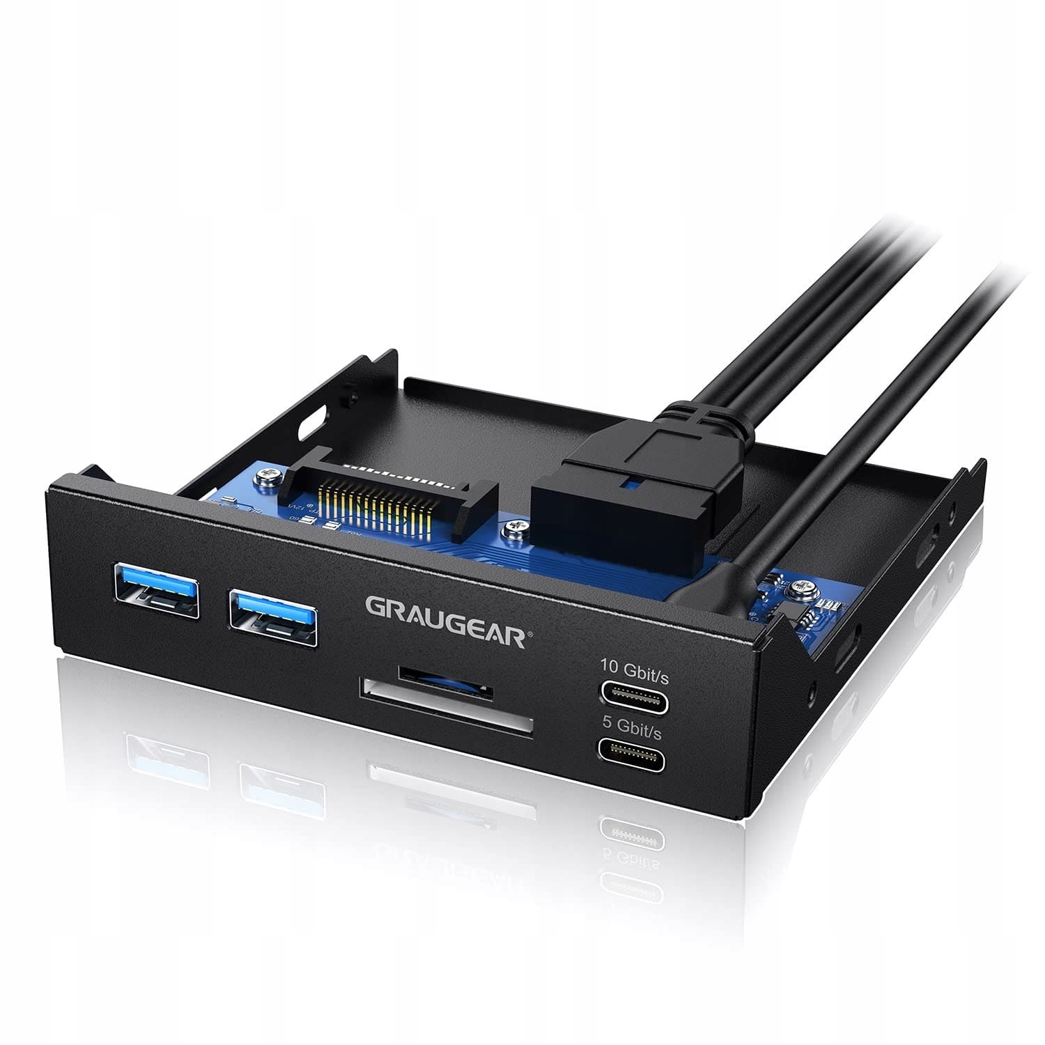 Panel przedni Multi Koncentrator USB Czytnik Kart
