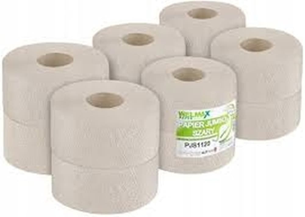 Papier toaletowy Jumbo Welmax szary 120 m