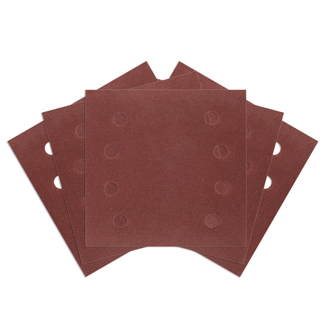 Papiery ścierne na rzep kwadratowe 113 x 113 mm, gradacja P240, 5 sztuk