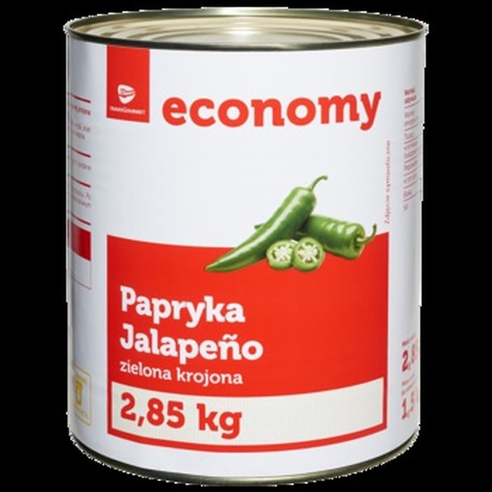 Papryka Jalapeno Zielona Krojona Konserwowa 2,85kg