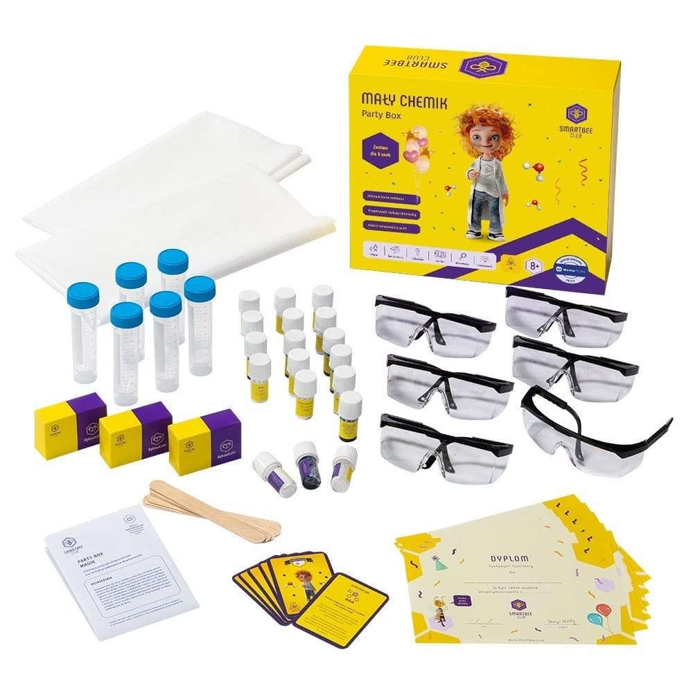 Smartbee Club zestaw imprezowy Mały Chemik dla 6 osób
