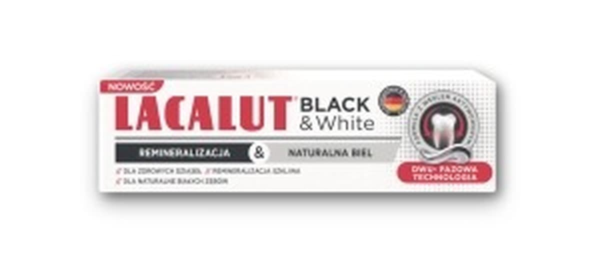 Pasta do zębów wybielająca BLACK&WHITE Lacalut 75 ml