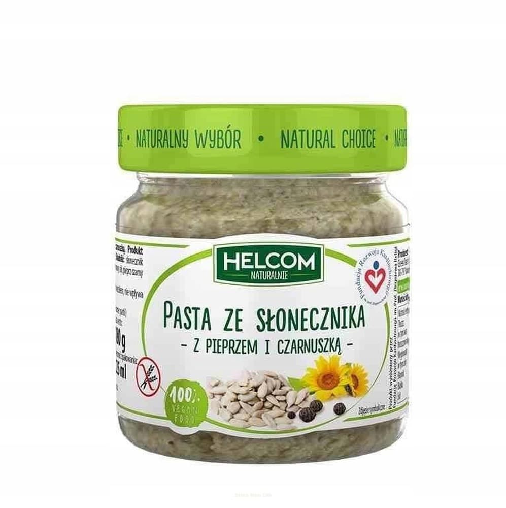 Pasta ze słonecznika z pieprzem i czarnuszką 225 ml Helcom Naturalnie