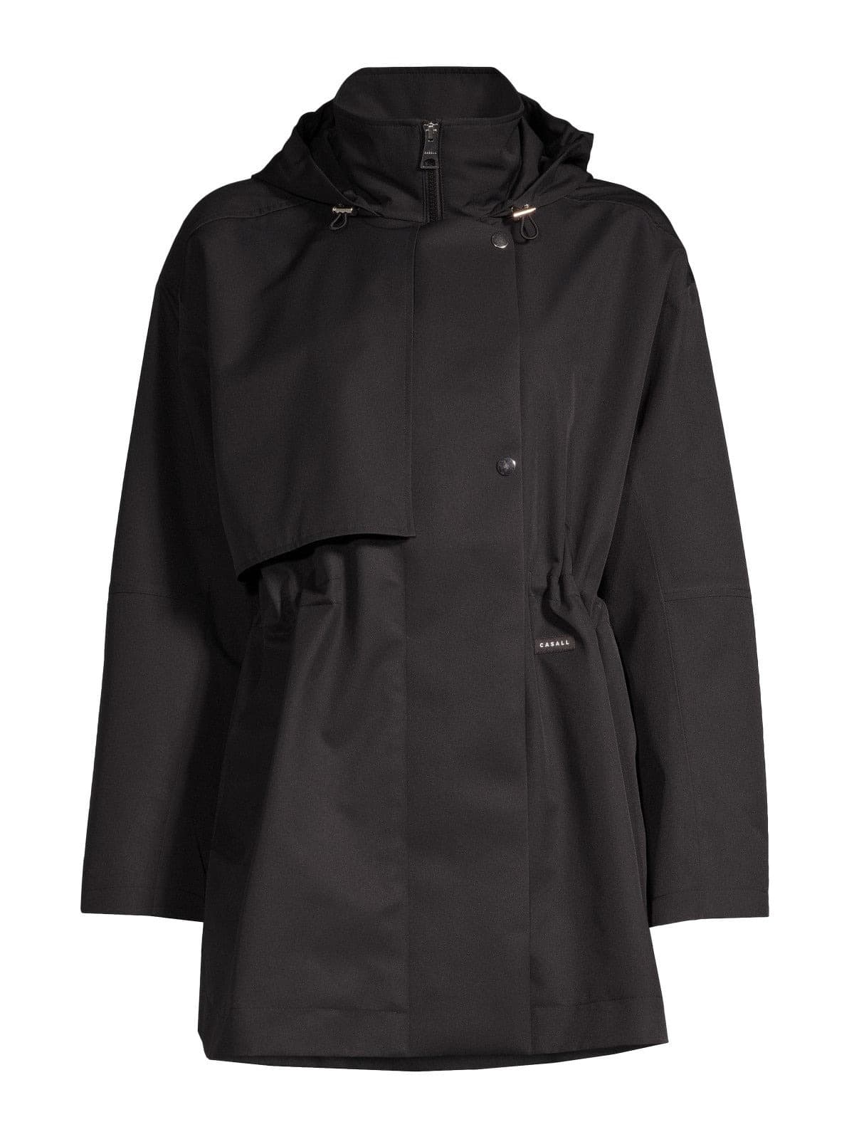 Płaszcz przeciwdeszczowy CASALL Scandi Trench Rain Coat czarny