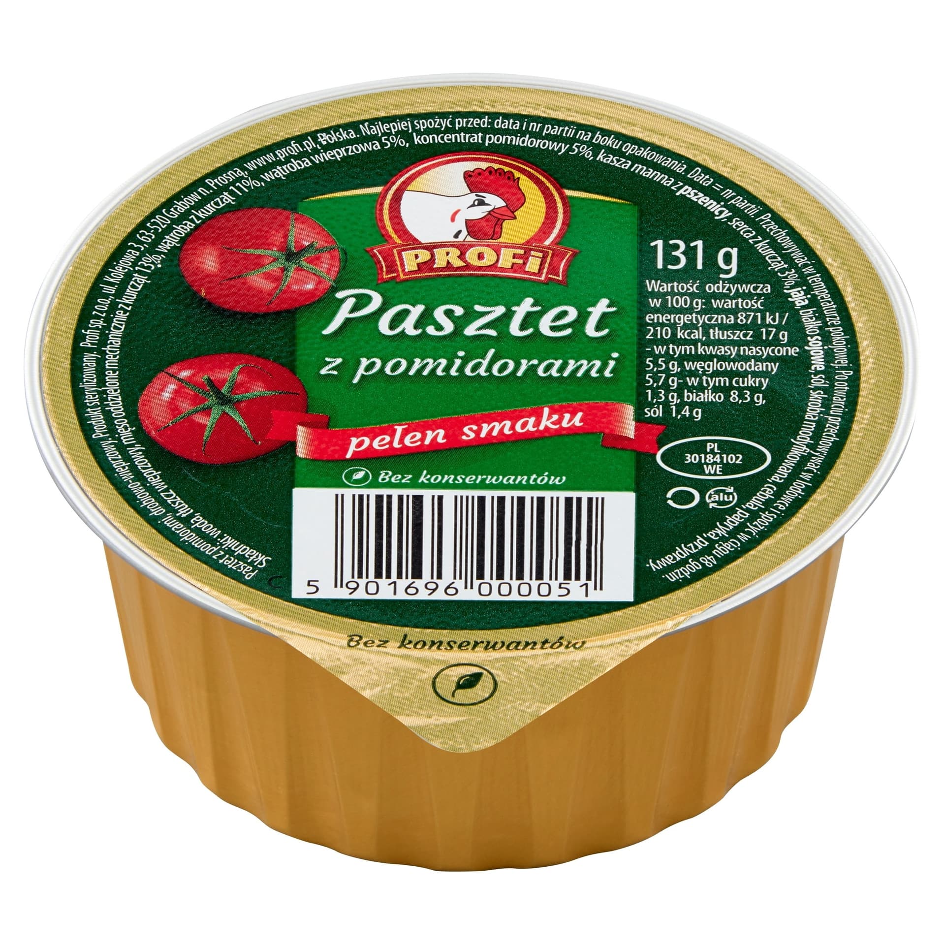 Profi Pasztet z pomidorami 131g