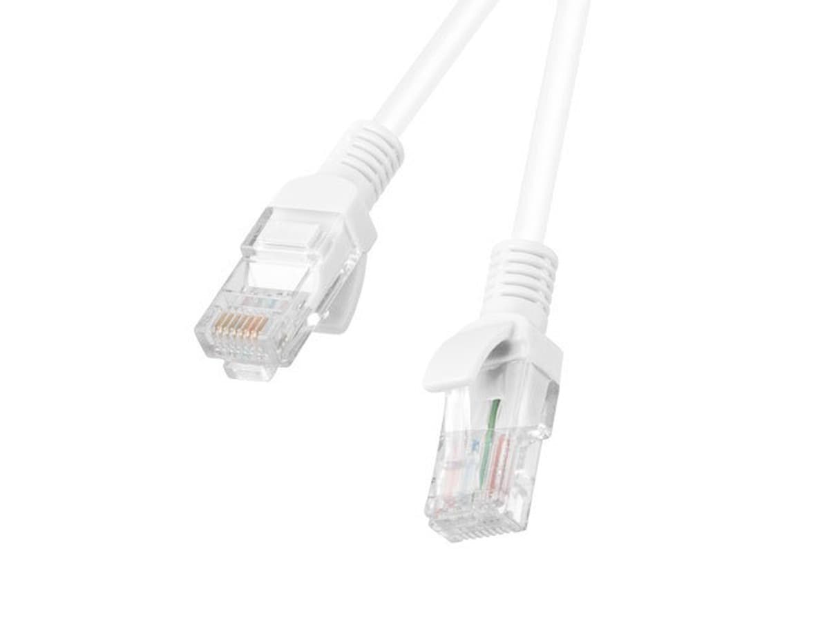 Patchcord U/UTP Lanberg kat. 6 0,5m biały