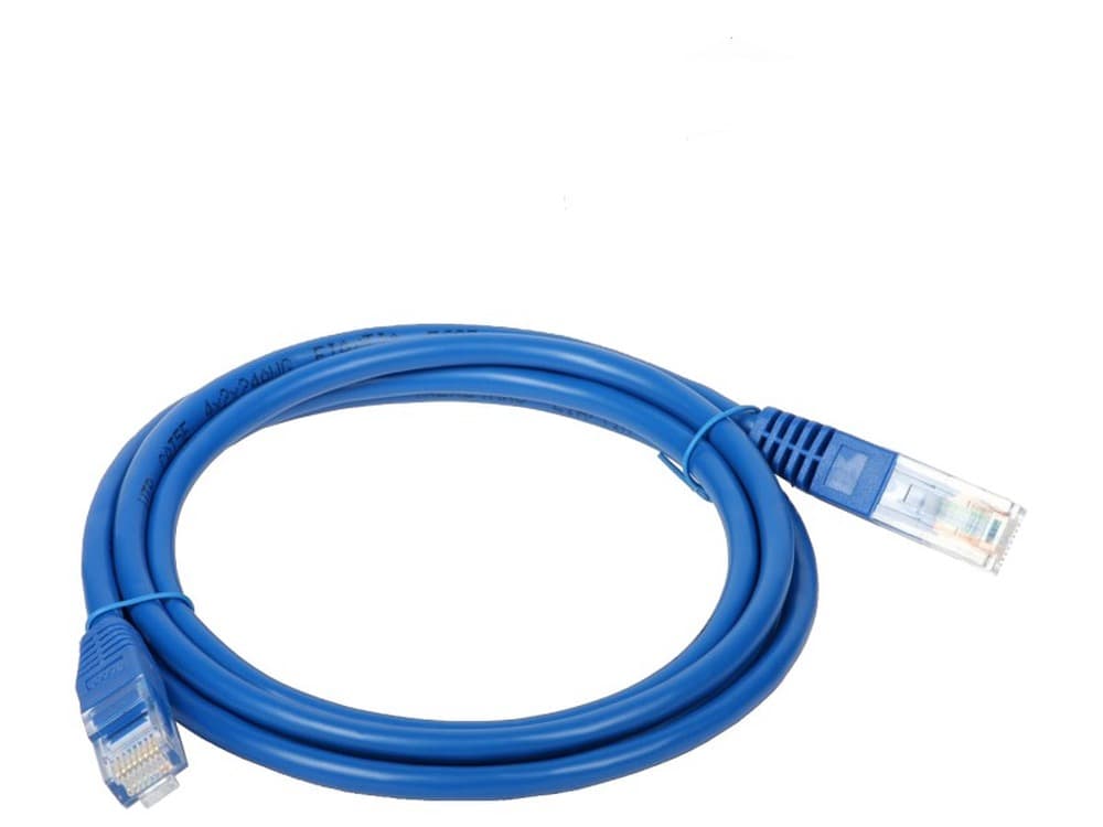Patchcord UTP kategorii 5e RJ45-RJ45 1 metr niebieski