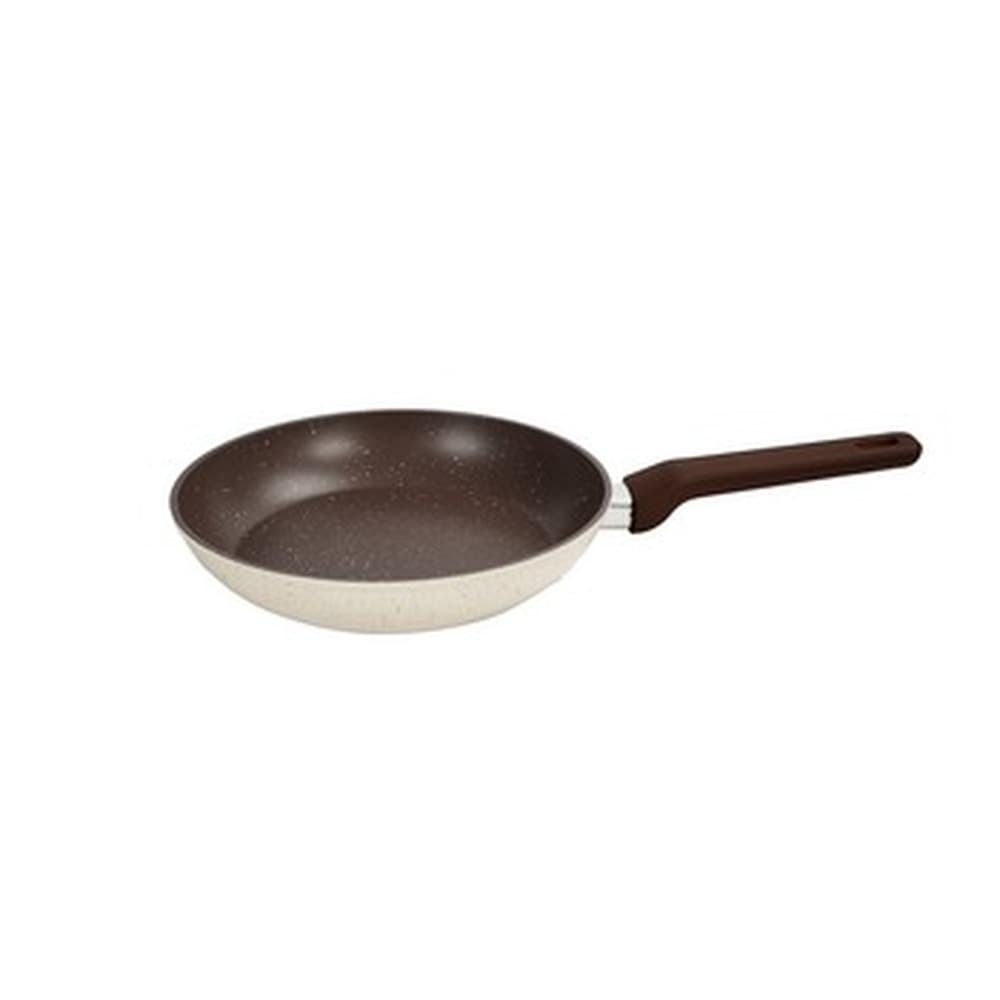 Patelnia 24cm Stutsa QueenHome kremowa
