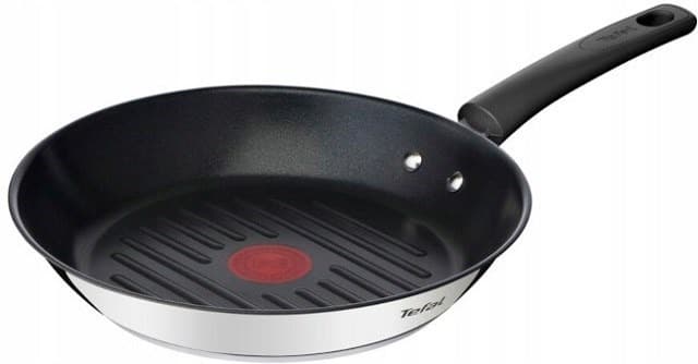 Patelnia grillowa okrągła Tefal Duetto+ 26 cm indukcja czarna