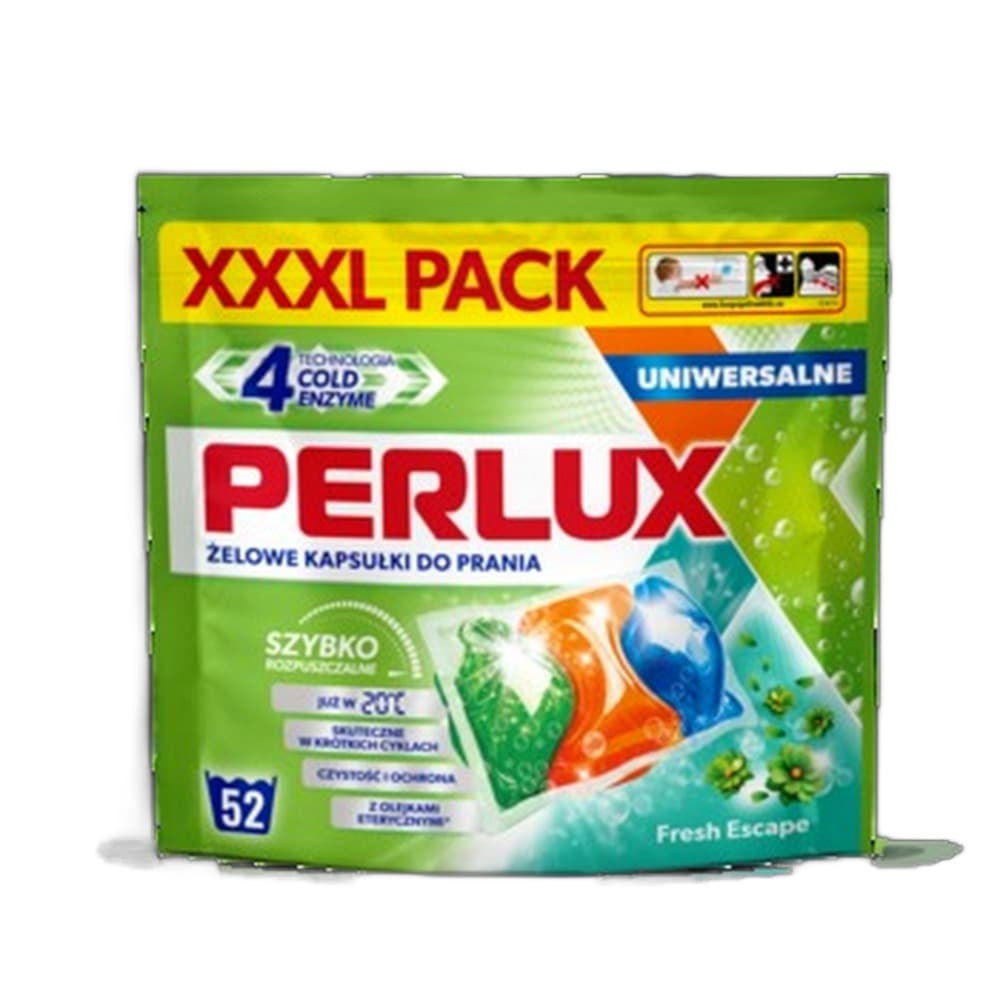 Perlux Żelowe kapsułki do prania uniwersalne XXXL 52 szt