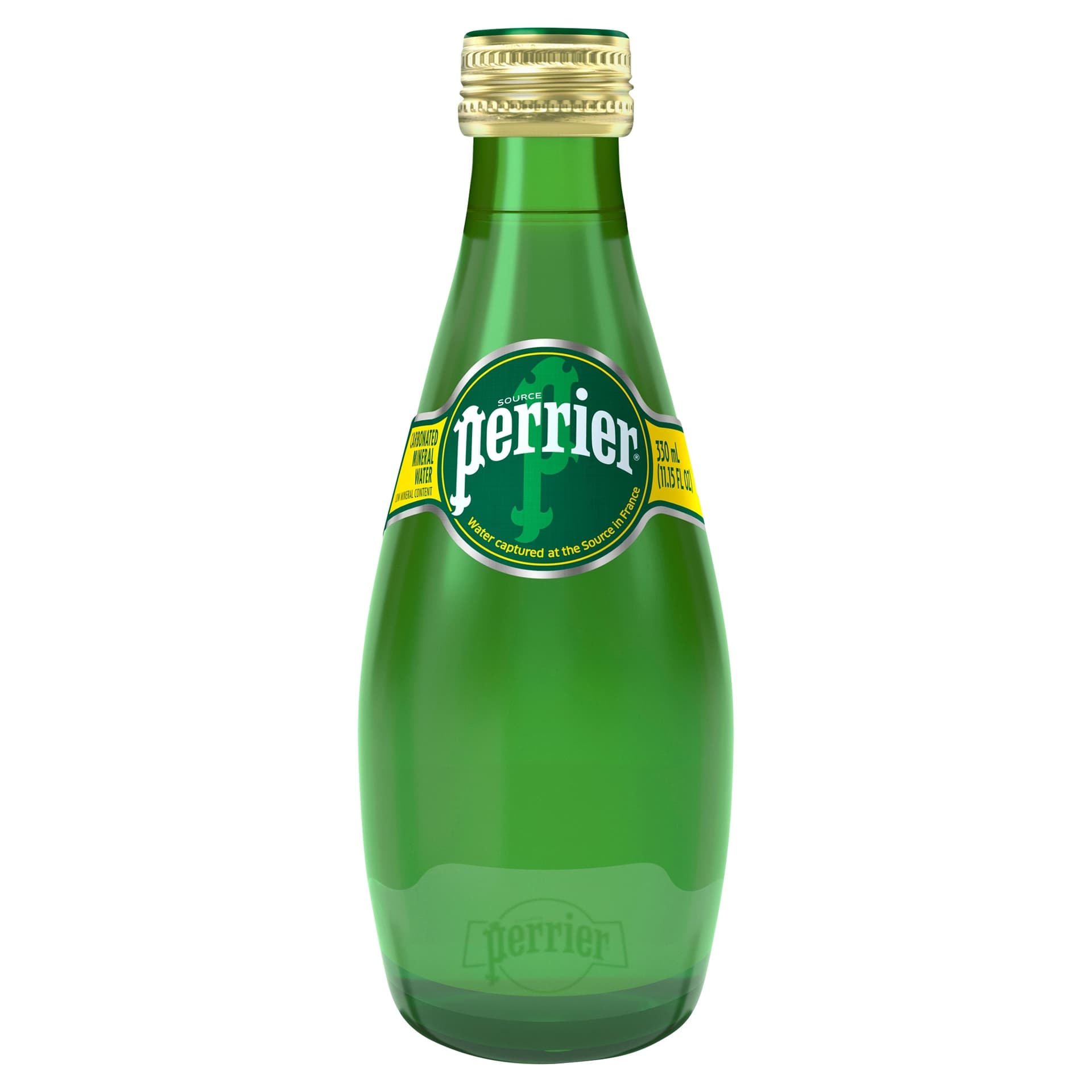 Perrier Naturalna woda mineralna gazowana 0,33 l szklana