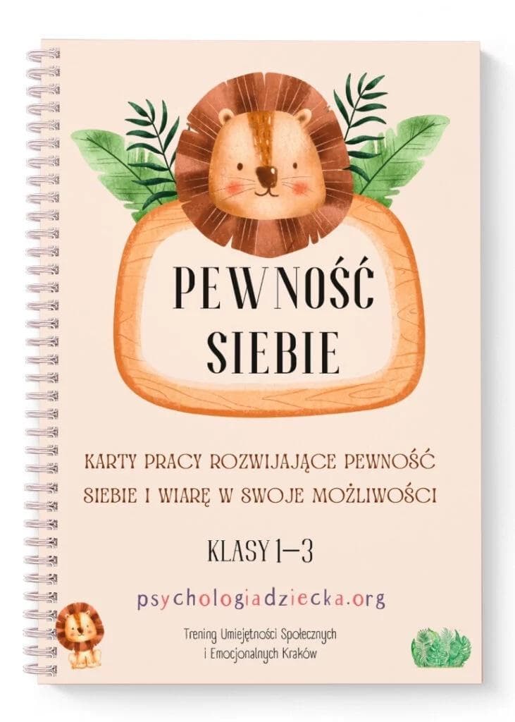 Karty pracy Pewność siebie dla klas 1-3 - rozwijające pewność siebie i wiarę w swoje możliwości (72 strony)