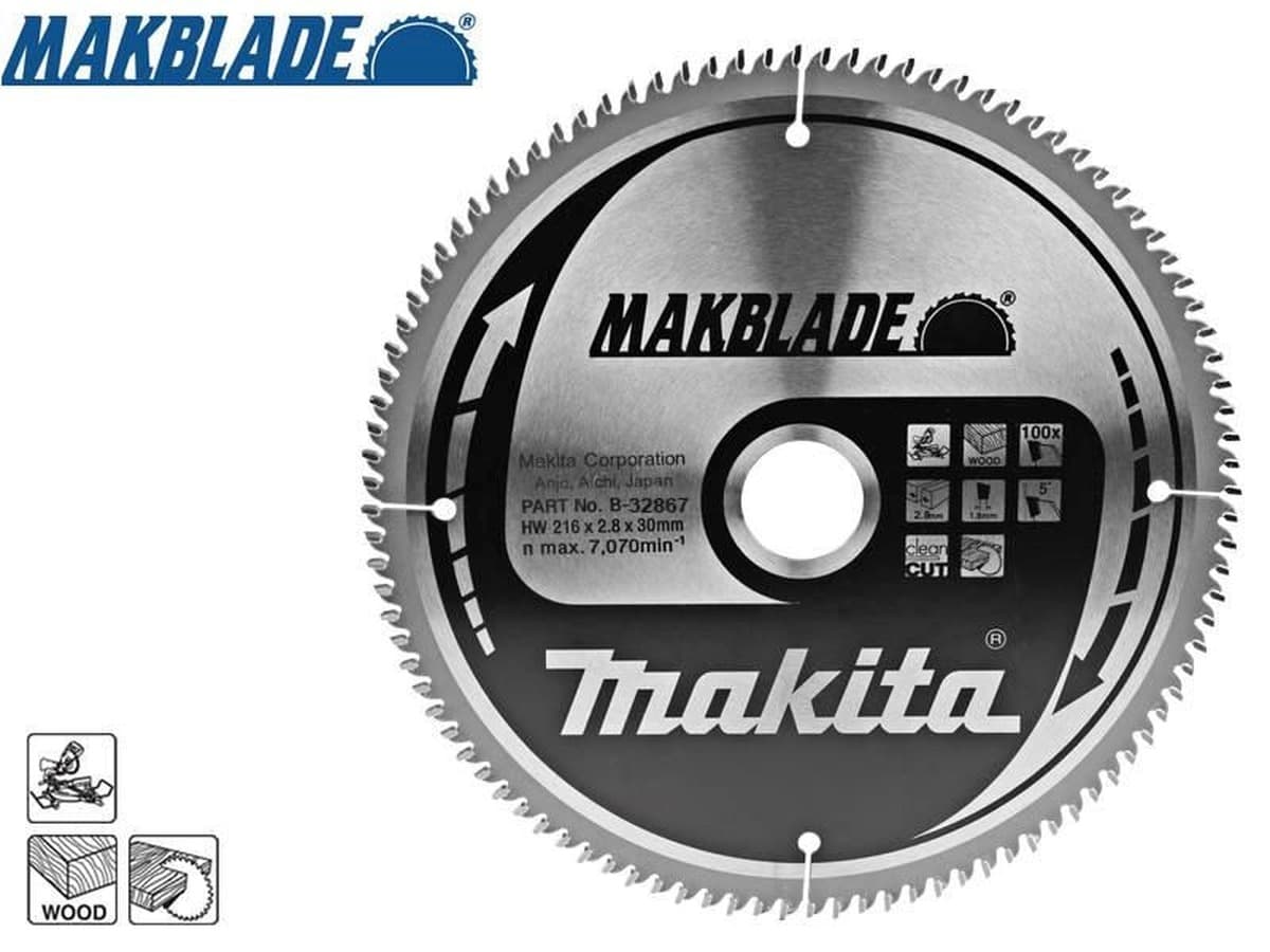 Piła tarczowa MAKBLADE 216x30x100z do drewna
