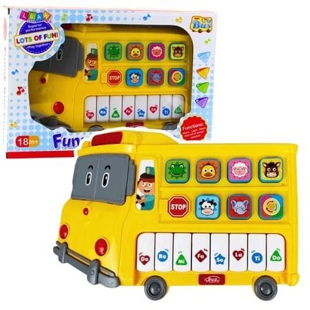 Pianinko edukacyjne Autobus żółty