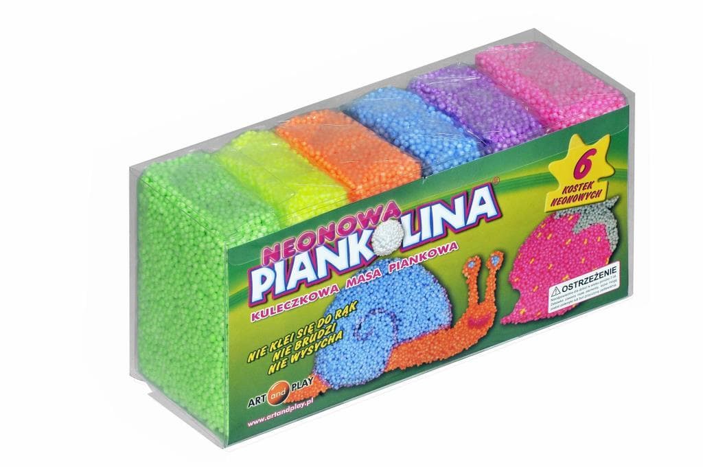 Piankolina kreatywna neonowa 6 kolorów