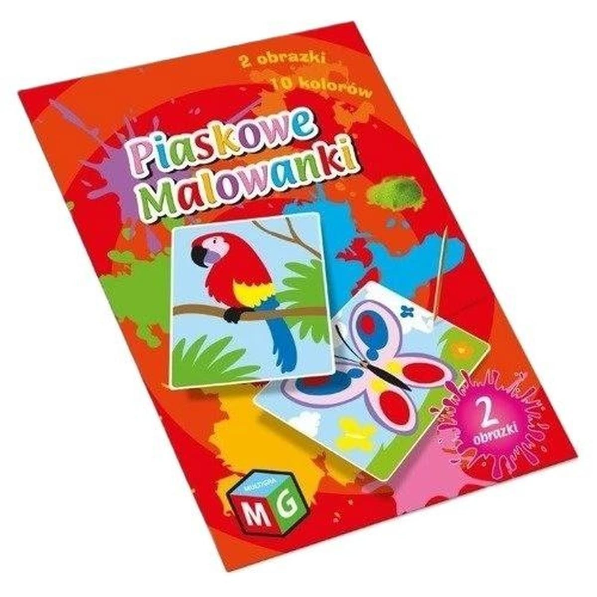 Piaskowe Malowanki Motyl i Papuga