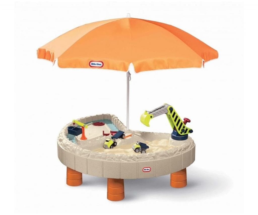Little Tikes Piaskownica z Koparką Dźwigiem i Parasolem dla dzieci