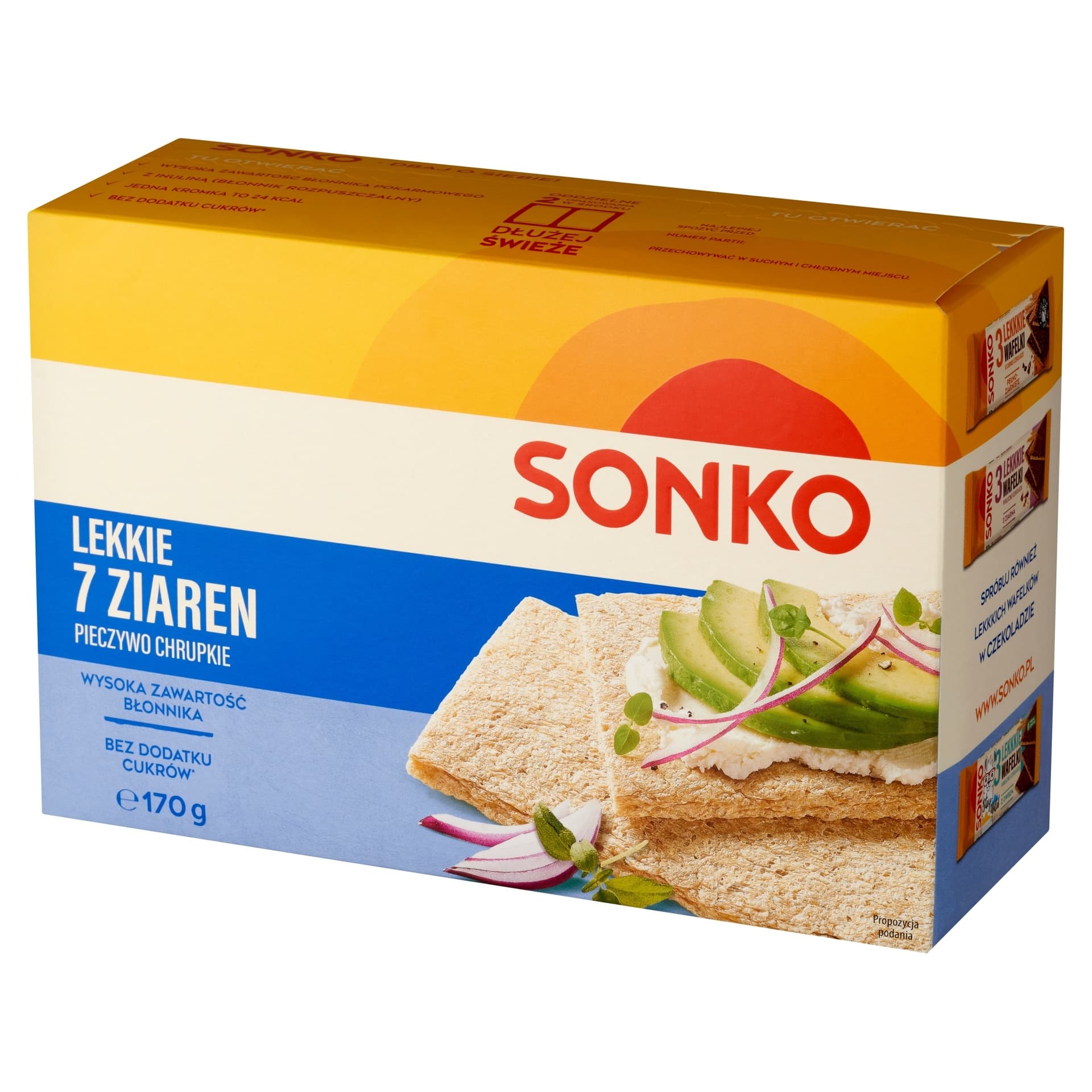 Sonko. Lekkie 7 ziaren. Pieczywo chrupkie 170 g