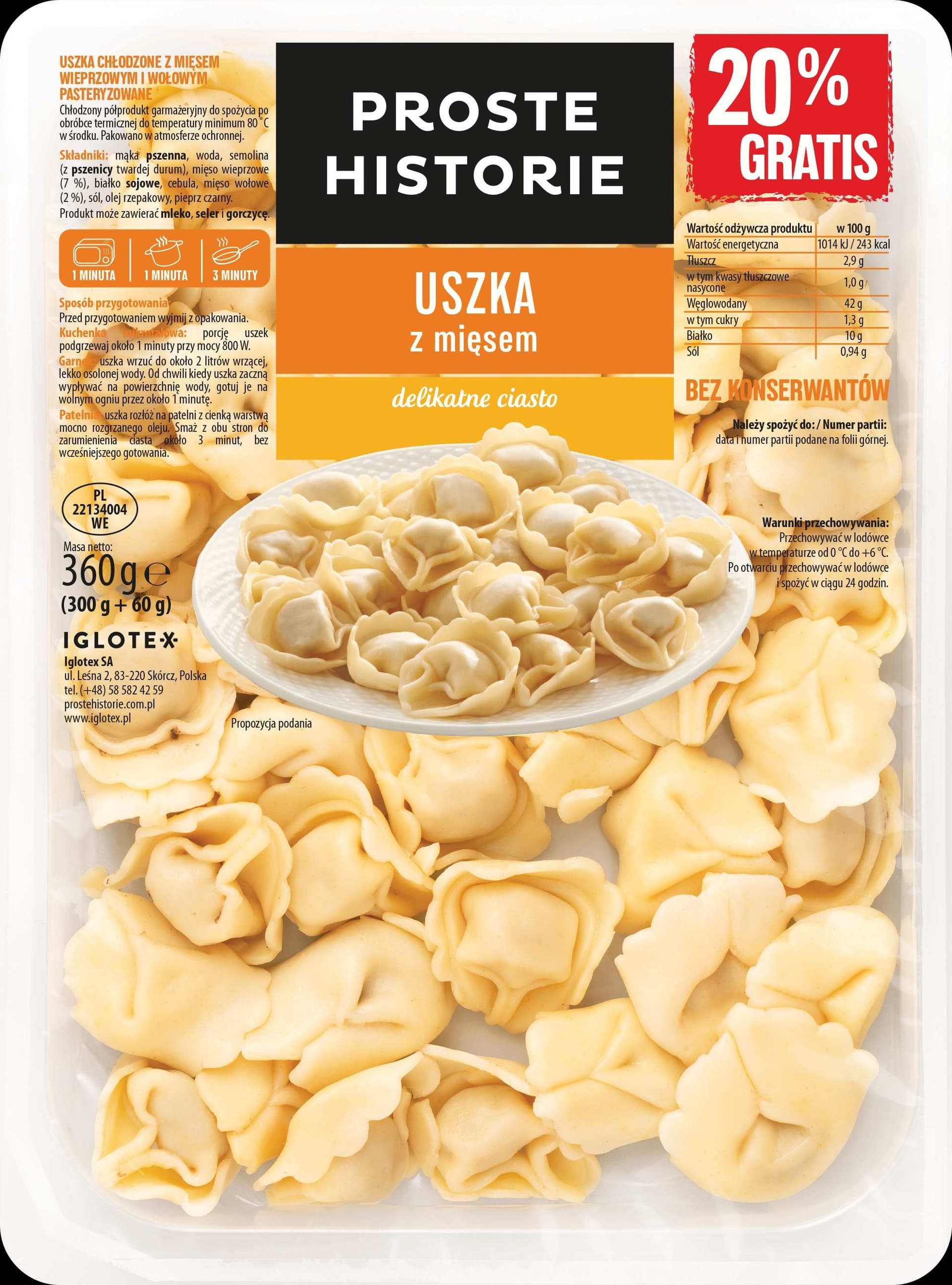 Proste Historie Pierogi z mięsem 360g
