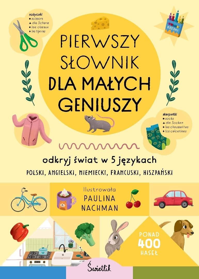 Słownik obrazkowy dla dzieci - 5 języków