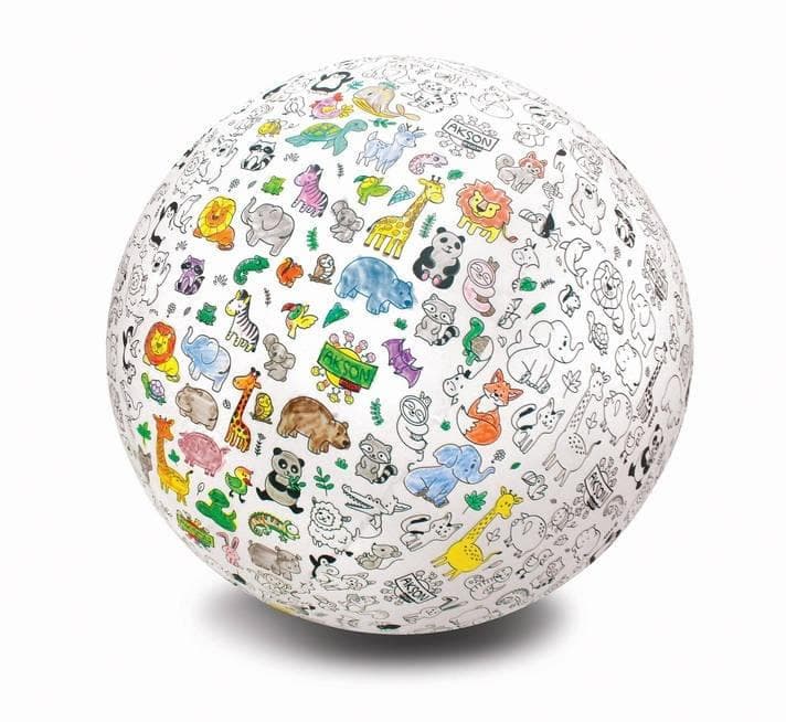 Piłka balonowa do kolorowania XXL zwierzątka 85 cm