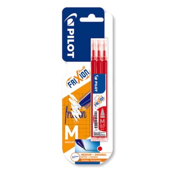 Pilot Wkłady do Długopisów FriXion Czerwone 0.7 mm 3 szt.