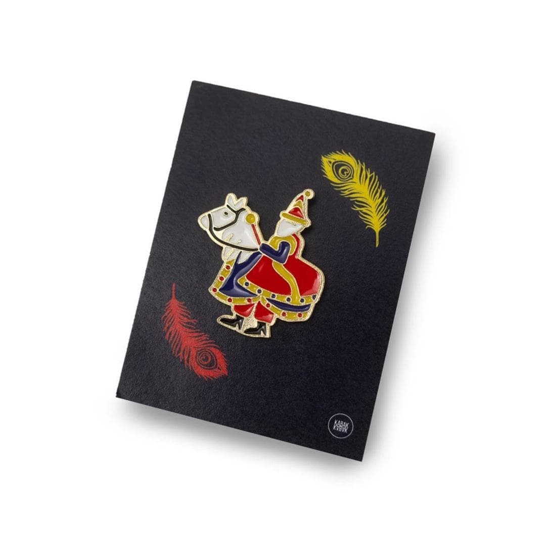 Pin Lajkonik - emaliowana przypinka z motywem polskim