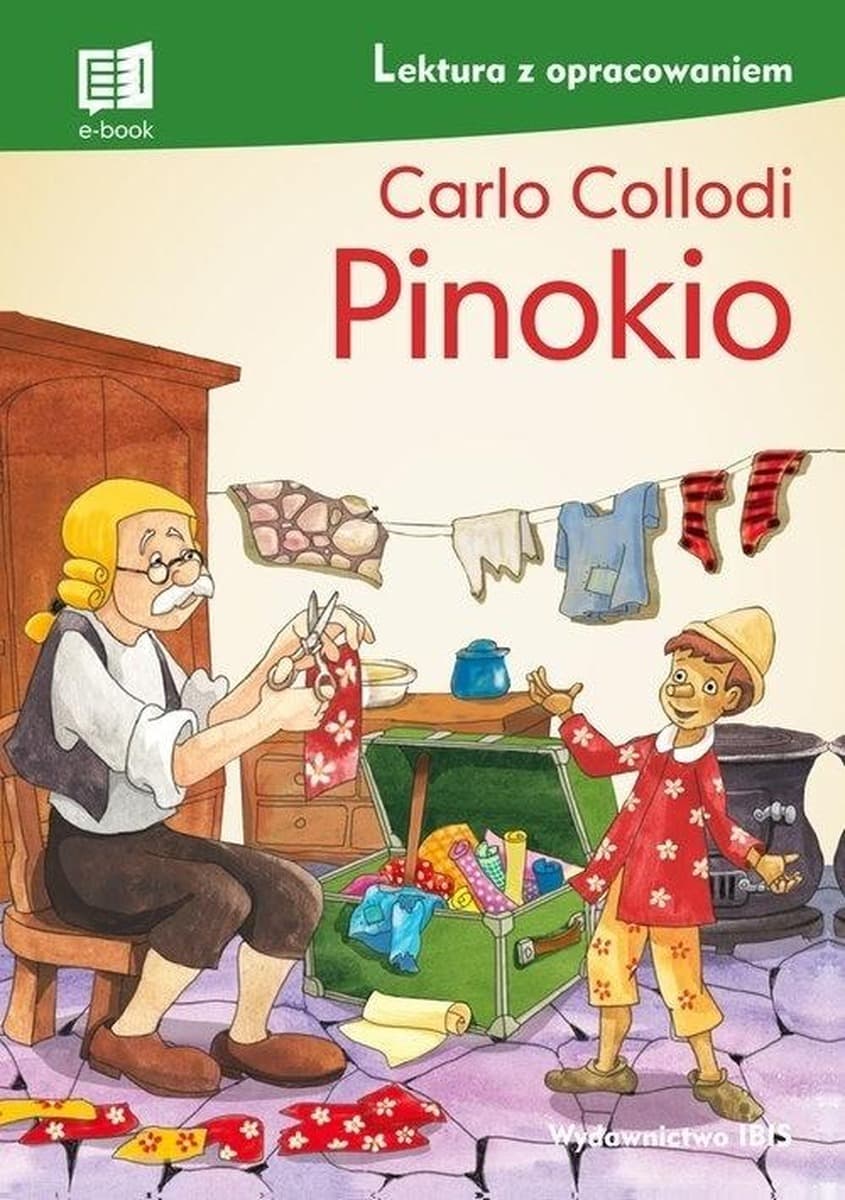 Pinokio Lektura szkolna z opracowaniem Carlo Collodi Wydawnictwo Ibis