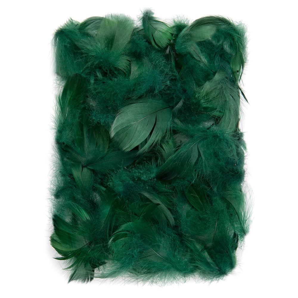 Piórka ciemnozielone 5-12cm 10g