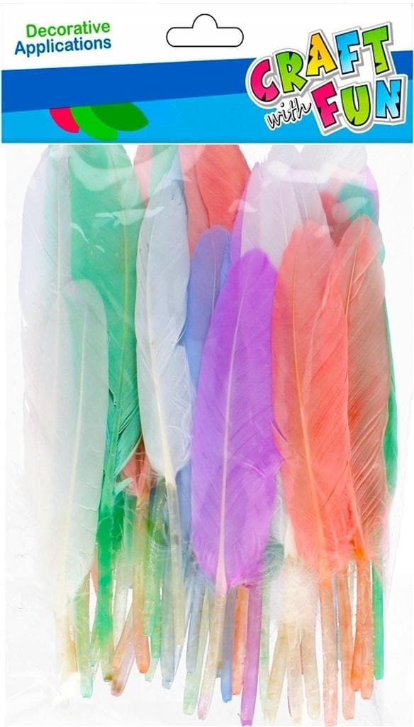 Piórka dekoracyjne Craft with Fun 8-12 cm, 50 sztuk