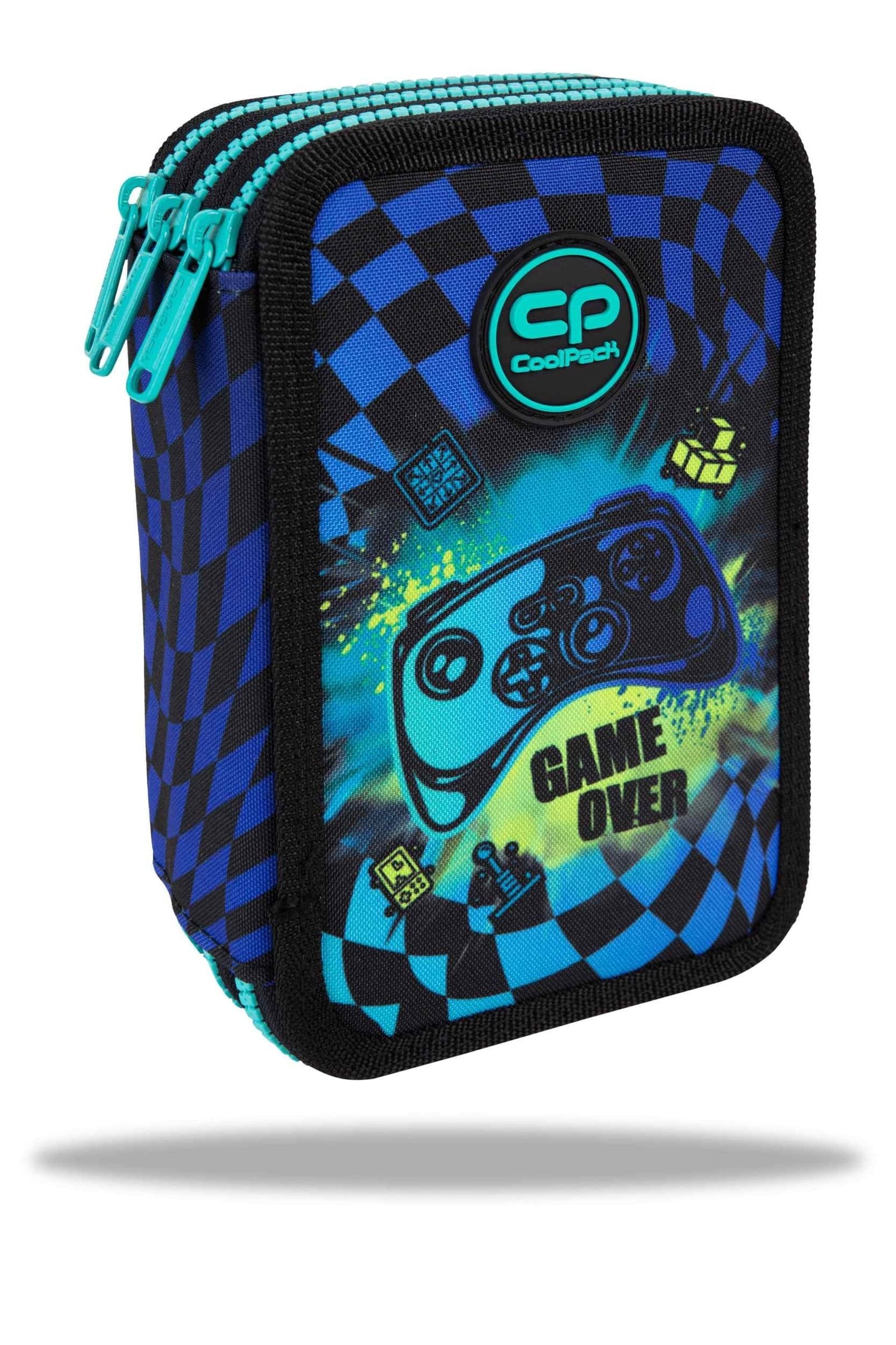 Piórnik potrójny z wyposażeniem Coolpack Jumper 3 Gamer Chess