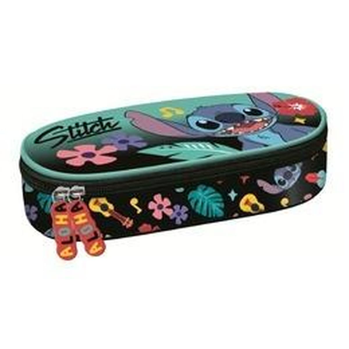 Piórnik saszetka usztywniana Stitch Mint z klapką