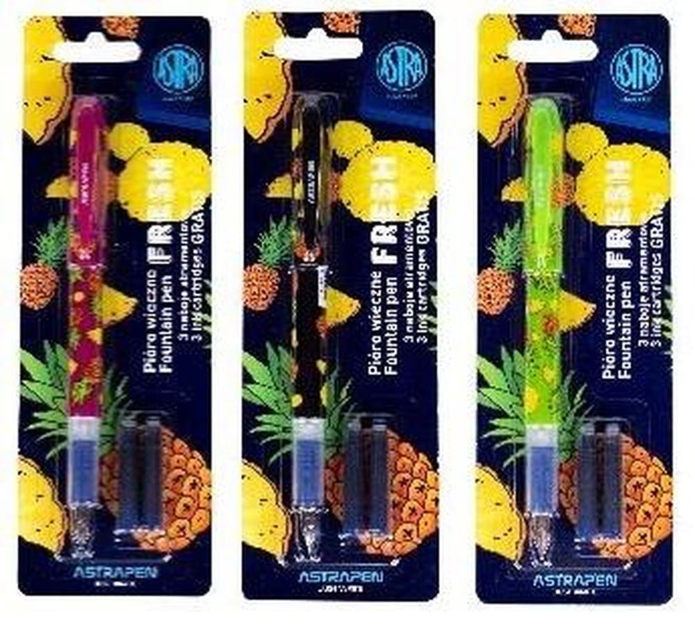 Pióro młodzieżowe Fresh 1 sztuka + 3 naboje mix
