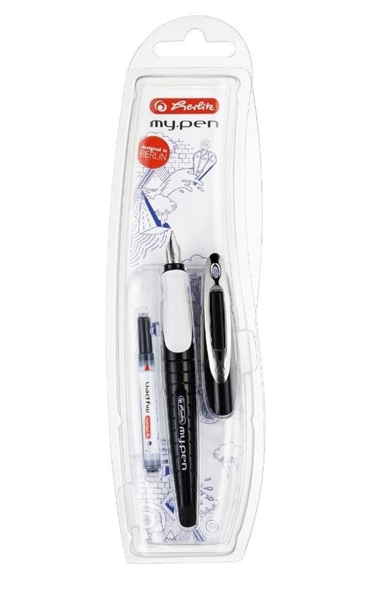 Pióro wieczne czarno-białe Herlitz My.Pen dla praworęcznych