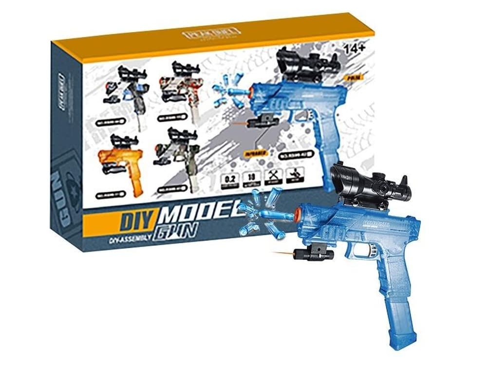 Pistolet na kulki hydrożelowe dla dzieci z laserem i akumulatorem