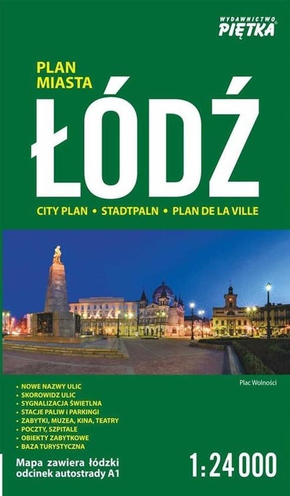Plan miasta Łódź 1:24 000 Piętka