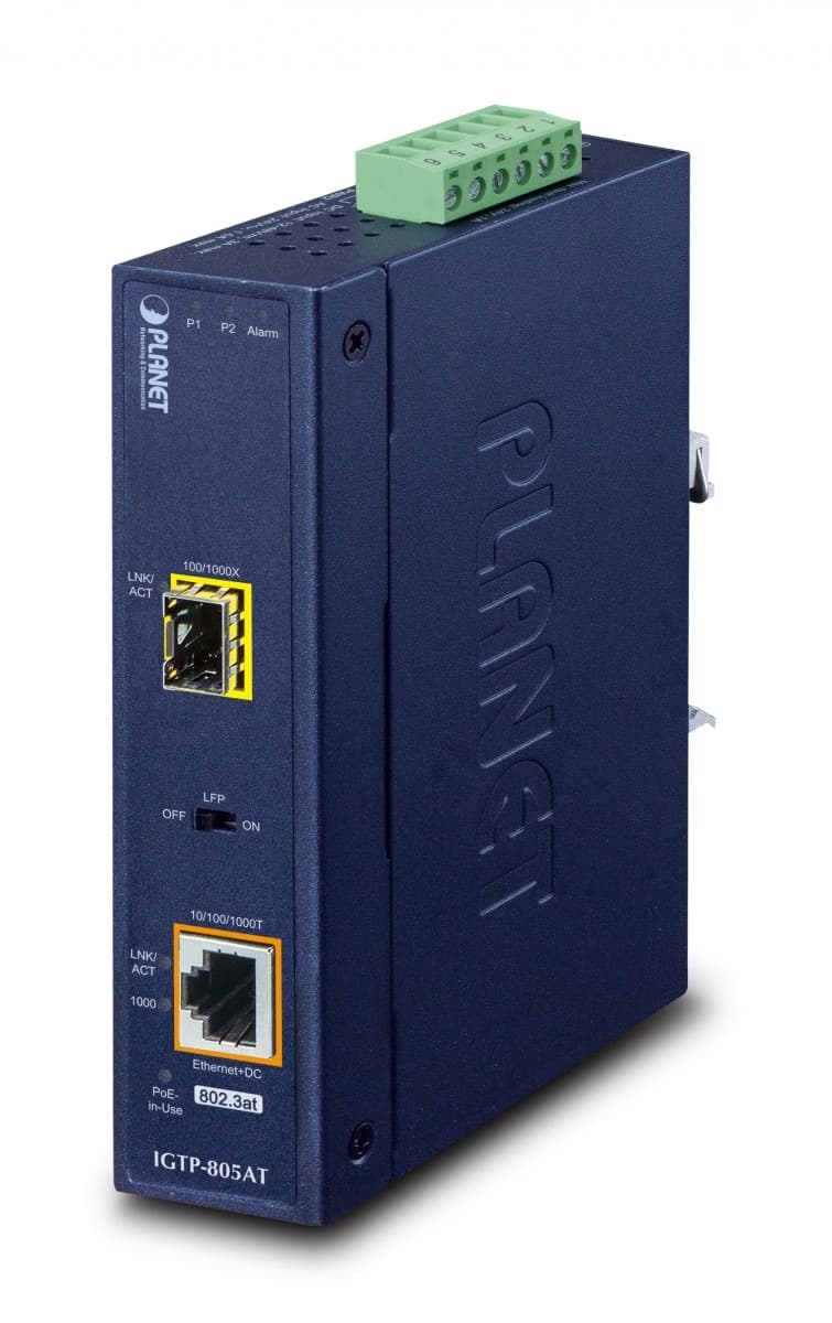 PLANET IGTP-805AT konwerter sieciowy 2000 Mbit/s