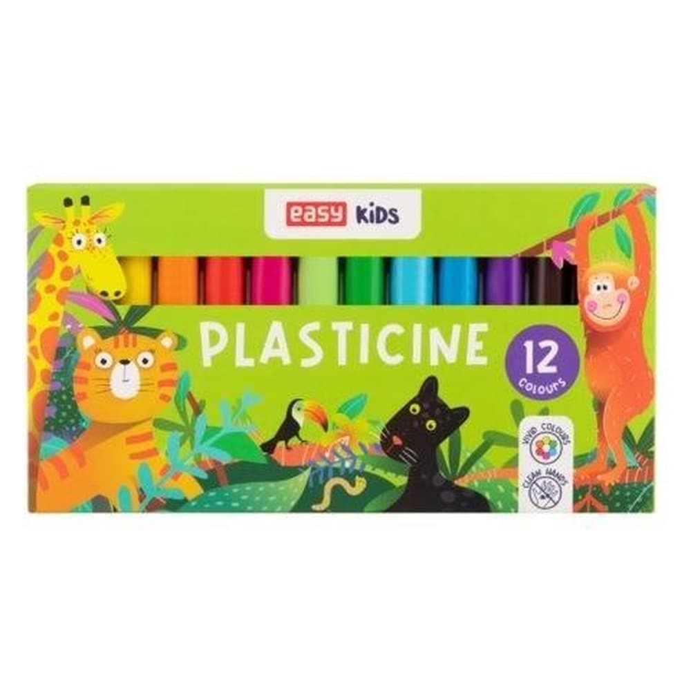 Plastelina Easy Stationery 12 kolorów kreatywna dla dzieci