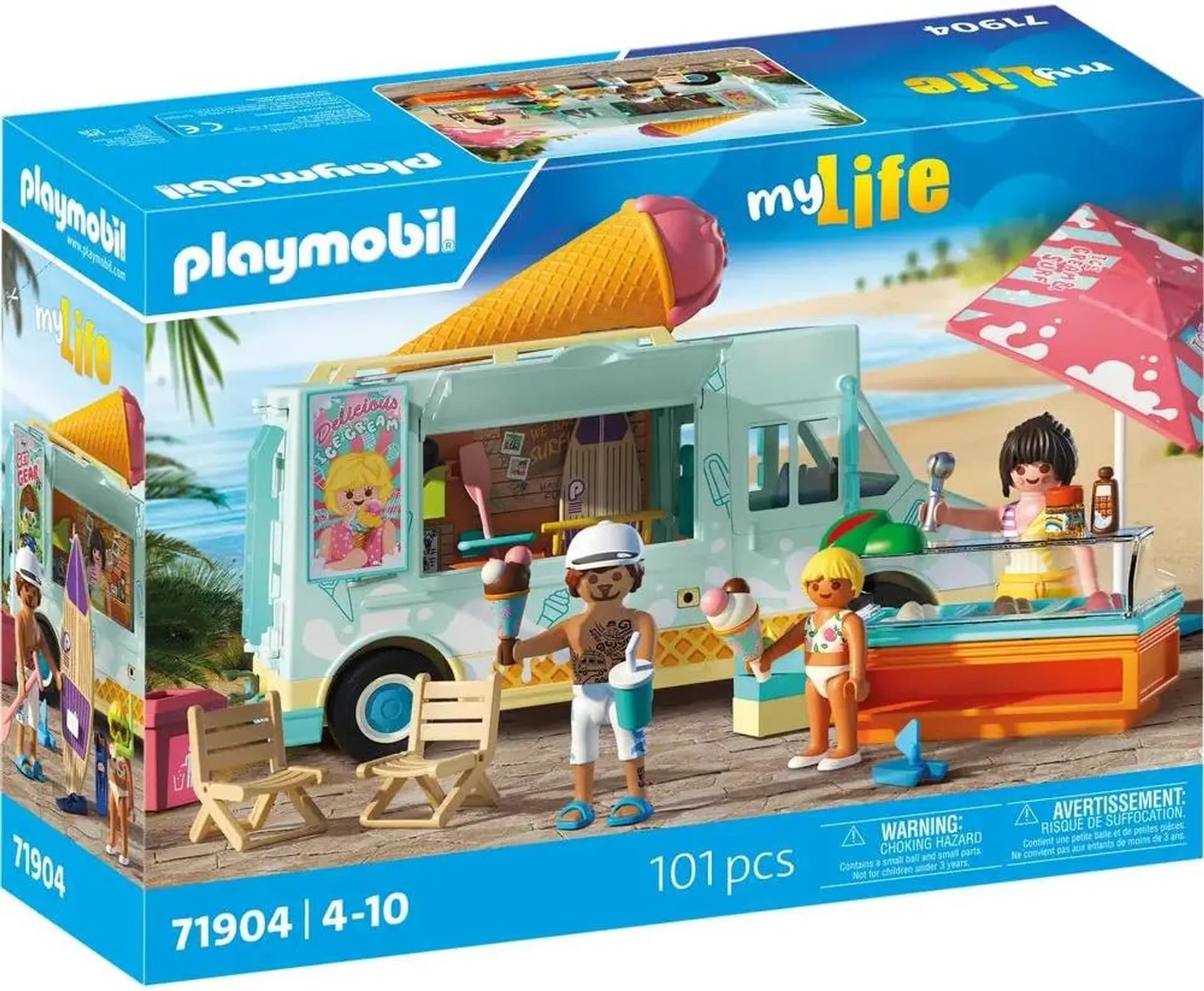 Playmobil 71904 Furgonetka z lodami i sklepikiem surfingowym